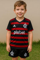 CAMISA FLAMENGO RUBRO NEGRA INFANTIL