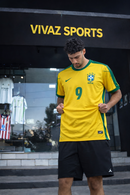 Camisa Brasil Retro 98 Ronaldo 9